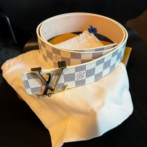 LV Damier Initiales Unisex belt 100cm